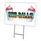 Signmission Sno-balls Yard Sign & Stake outdoor plastic coroplast window, C-1824 Sno-Balls C-1824 Sno-Balls - alternate 1